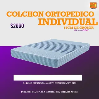 ¿Necesitas un colchón individual ortopédico que te ayude a descansar mejor?