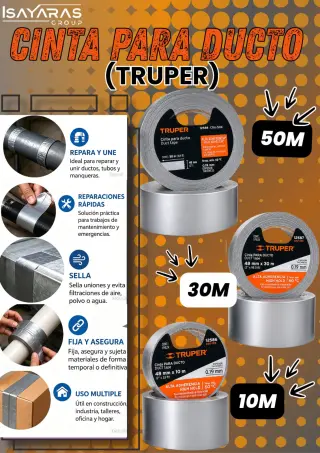 TRUPER DUCT TAPE — LA HERRAMIENTA QUE SIEMPRE NECESITAS A LA MANO