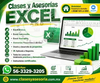 CURSOS de EXCEL a DOMICILIO