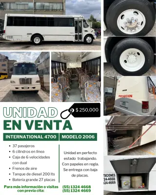 SE VENDE CAMIÓN INTERNATIONAL 4700 MODELO 2006