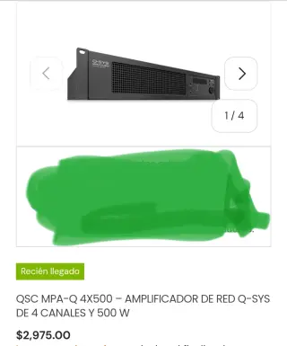 Q-SYS MPA-Q 4x500..