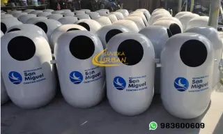 TACHOS DE BASURA DE FIBRA DE VIDRIO