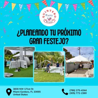 Renta de sillas y mesas para fiestas o eventos