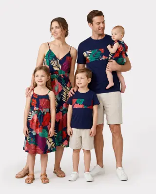 Coincidencia Familiar  Conjuntos Florales a Juego para la Familia