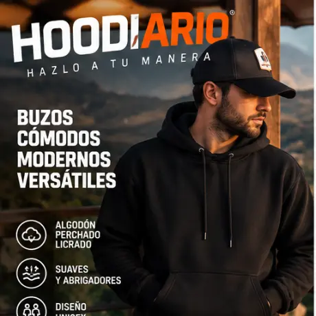 Buzos Hoodies Unisex desde $39.900 | Algodón Perchado | Hoodiario