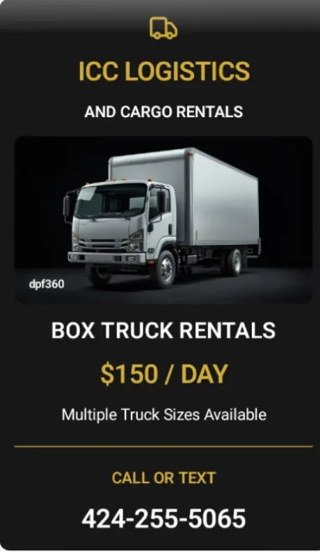 BoxTruck Rental services