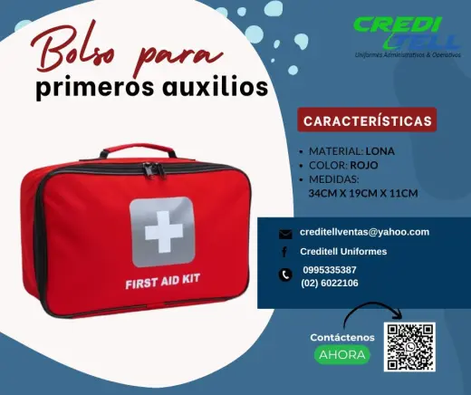 Bolso botiquin para primeros auxilios de buena calidad