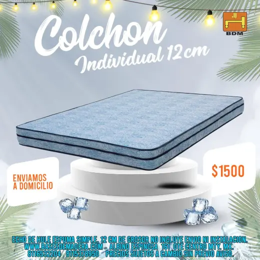 ¿Necesitas un colchón individual ortopédico cómodo y a buen precio en Monterrey?