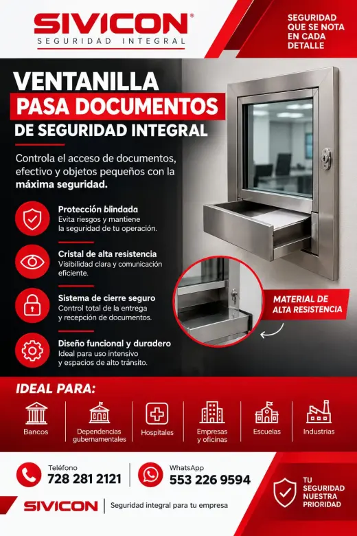 VENTANILLA PASA DOCUMENTOS