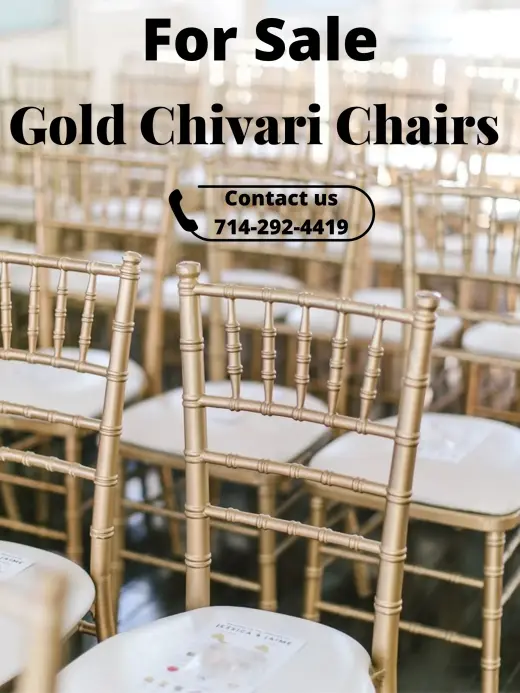 Sillas Chiavari en color Oro