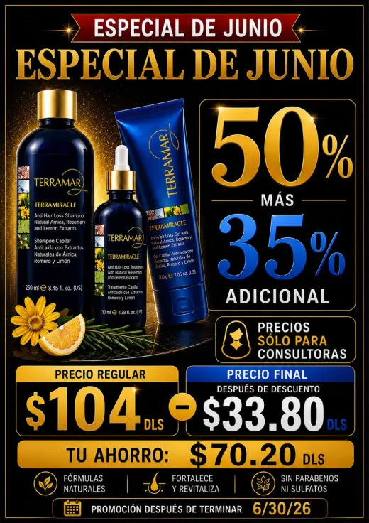 Productos Terramar Miracle - Especial de Junio 50% de Descuento