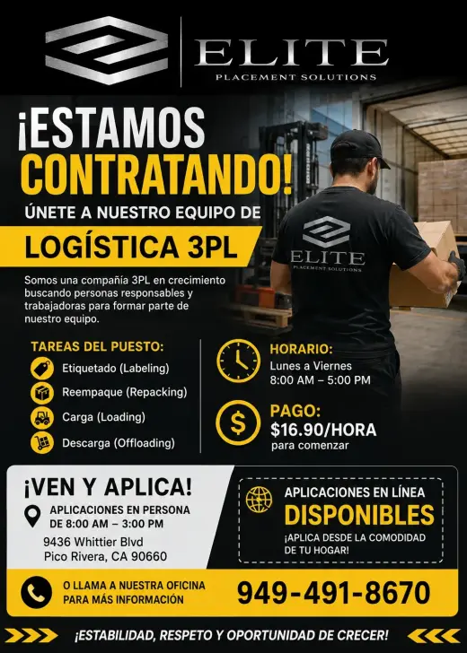Estamos Contractando Trabajo General