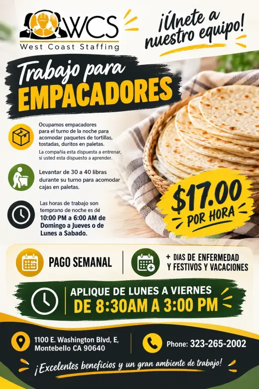 Trabajo de Empacadores