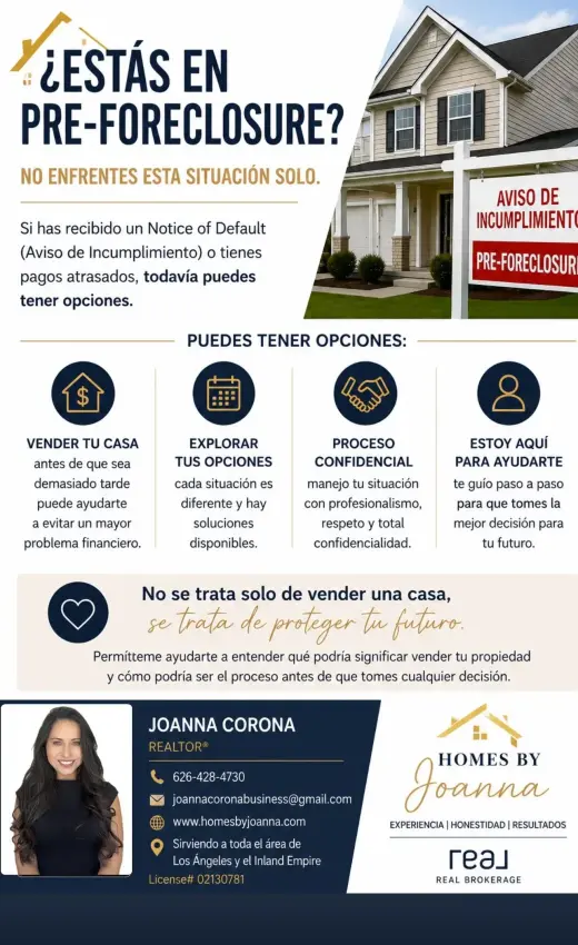 Servicios de Asistencia en Pre-Foreclosure