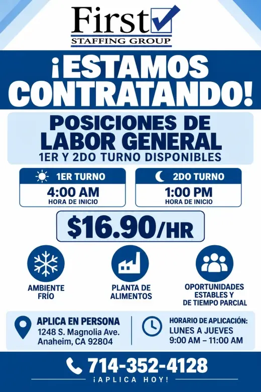 TRABAJO IMEDIATO!