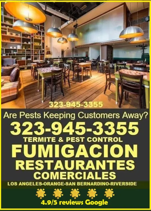FUMIGACION NEGOCIOS COMERCIALES 24/7.- certificado 30 dias.-