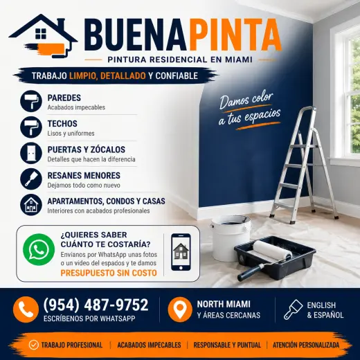 Pintor en Miami | Pintura de Casas y Apartamentos | Presupuesto Gratis
