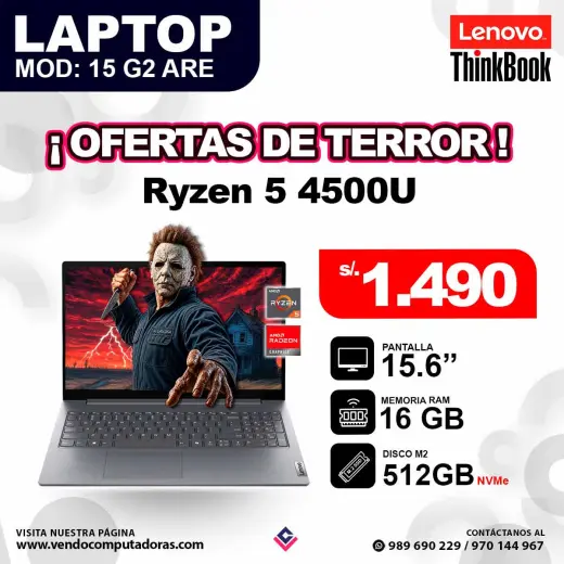 LaptopLenovo Thinkbook 15 G2 ARE Ryzen 5 4500U