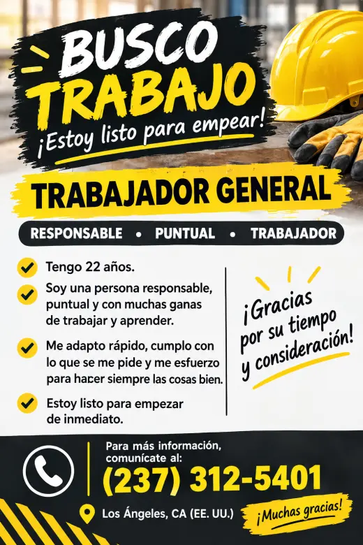 Busco trabajo