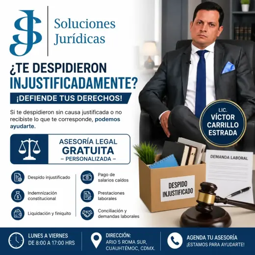 Abogado laboral (despidos injustificados) CDMX, Ciudad de México