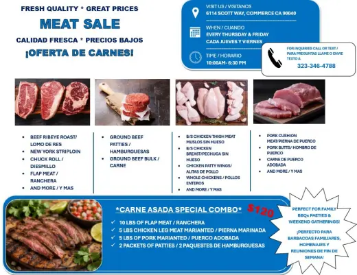Venta de Carne Fresca - ¡Precios Bajos!