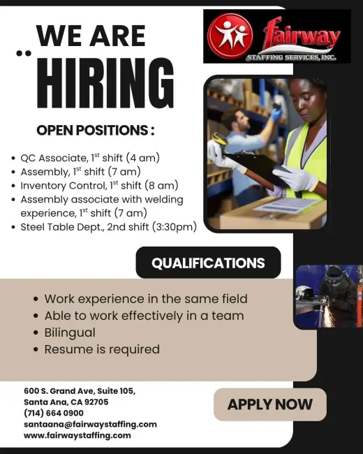 Join Fairway Staffing Services, Inc.