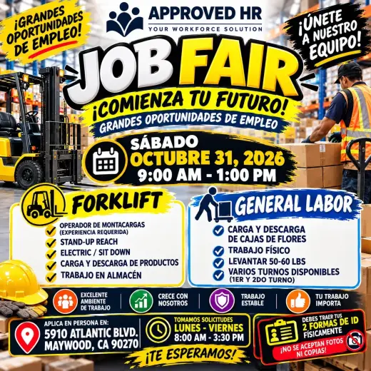 Feria de Empleo - ¡Grandes Oportunidades de Trabajo!