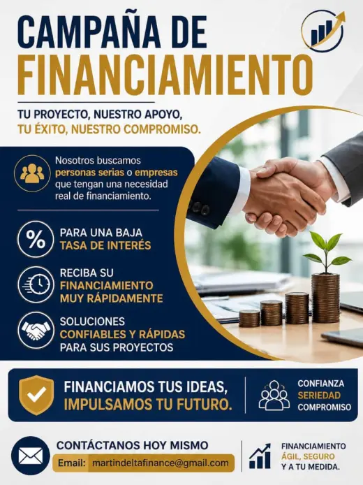 Campaña de Financiamiento para Tus Proyectos