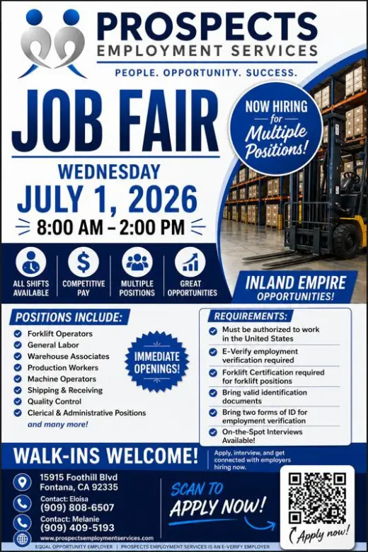 🎉💼 JOB FAIR ALERT! | 🚨💼 ¡FERIA DE EMPLEO!