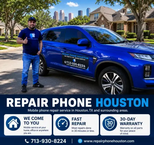 On-Site Mobile Cell Phone Repair Service in Houston, TX. We come to you!