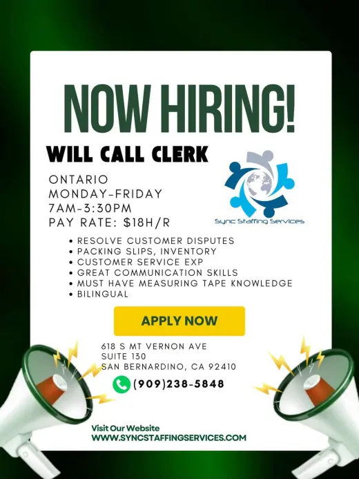 Will Call Clerk