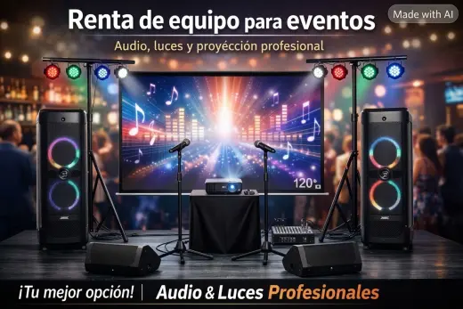 Renta de Equipo para Eventos: Audio, Luces y Proyección