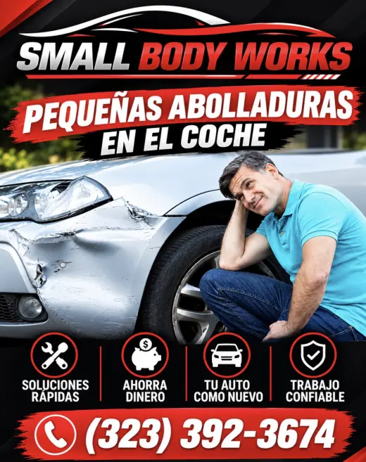 Servicios accesibles de Reparación de Abolladuras en Autos
