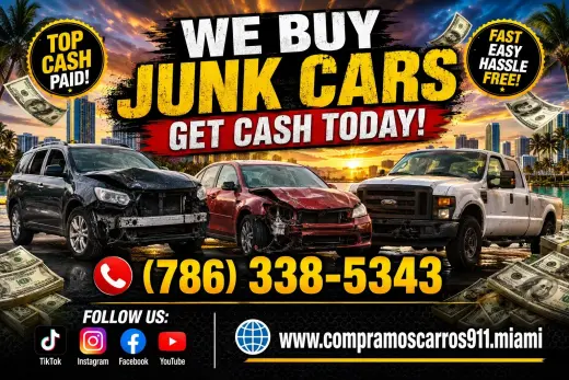 Buy Junk Cars Miami beach