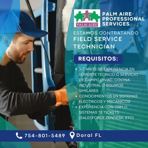 hiring experienced HVAC Technicians.