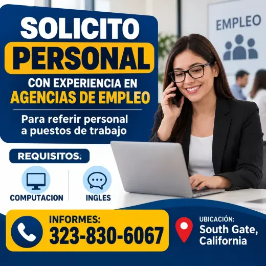 Personal Para Agencia de Empleo
