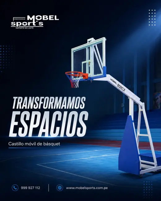 Tablero de básquet resistente para exteriores e interiores / mobel sports