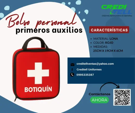 Botiquín personal de primeros auxilios muy buena calidad