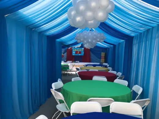 Carpas con draping