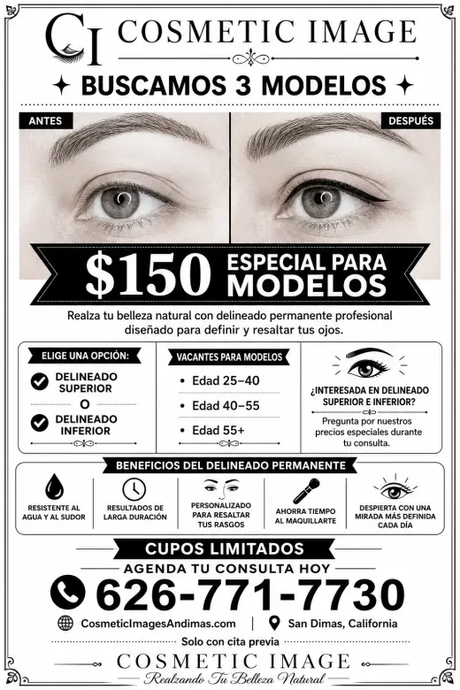 Delineado de Cejas Permanente para Modelos - ¡Oferta Especial!
