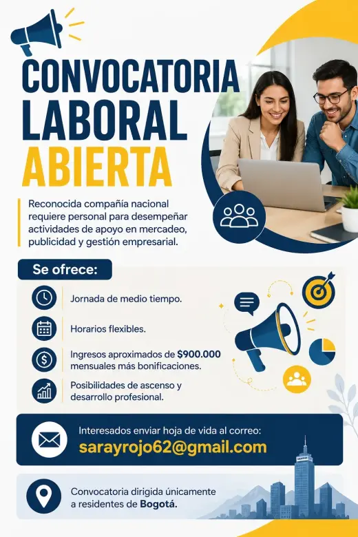 OPORTUNIDAD DE EMPLEO