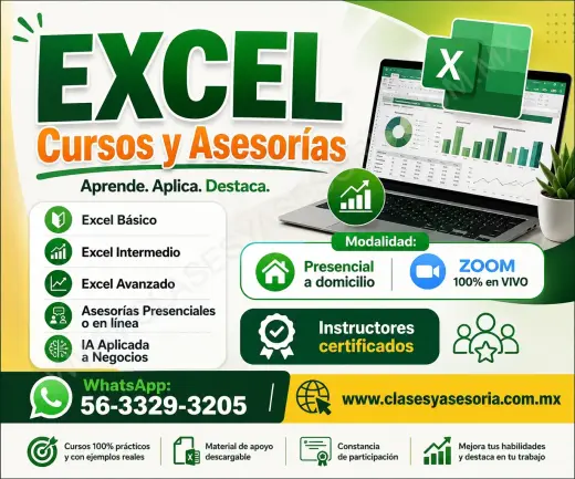 Curso de EXCEL a domicilio