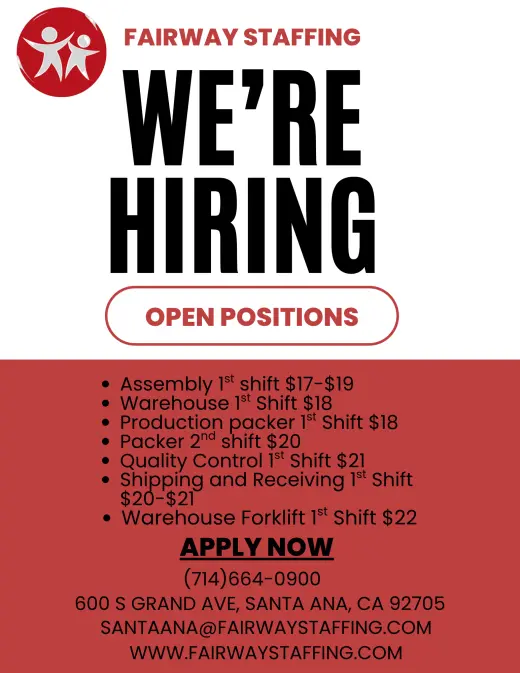 YOUR NEXT JOB STARTS HERE!