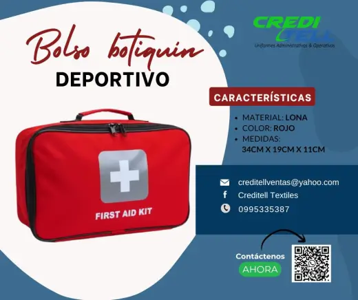 Bolso botiquin empresarial para primeros auxilios