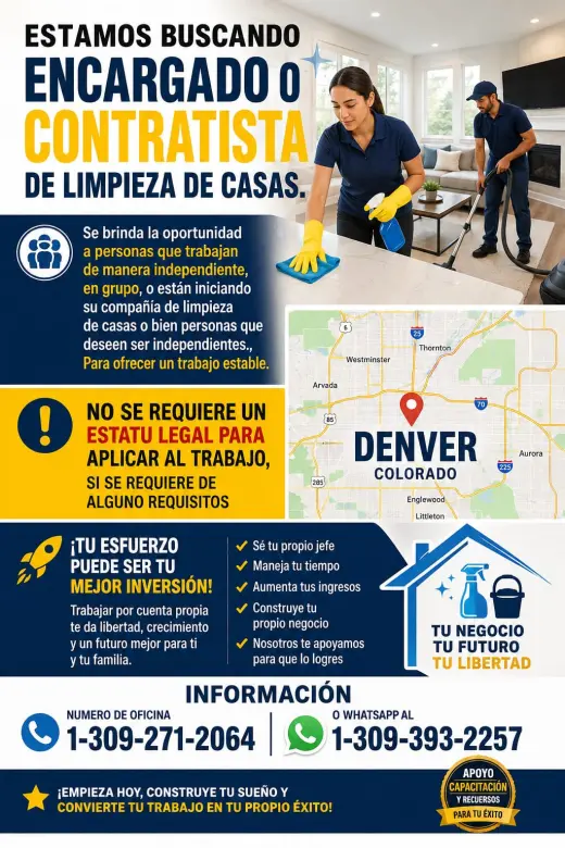 JOB CLEANING SERVICES, TRABAJO DE LIMPIEZA DE CASAS REMODELADAS