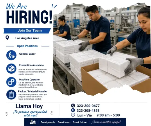 TRABAJO DISPONIBLE EN VERNON