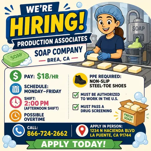 Soap Production Associate