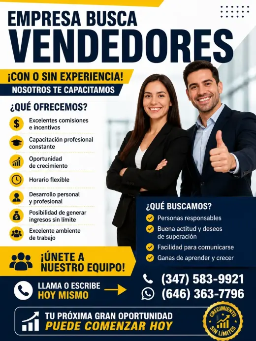 BUSCO VENDEDORES