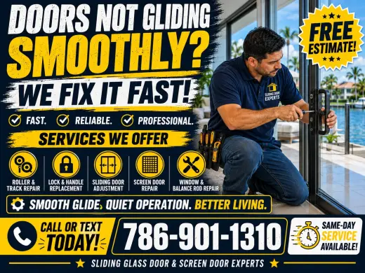 Sliding Glass Door Hard to Open? We Can Fix It!