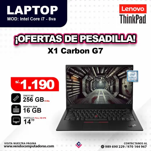 Laptop THINKPAD Core i7 - 8va / G7